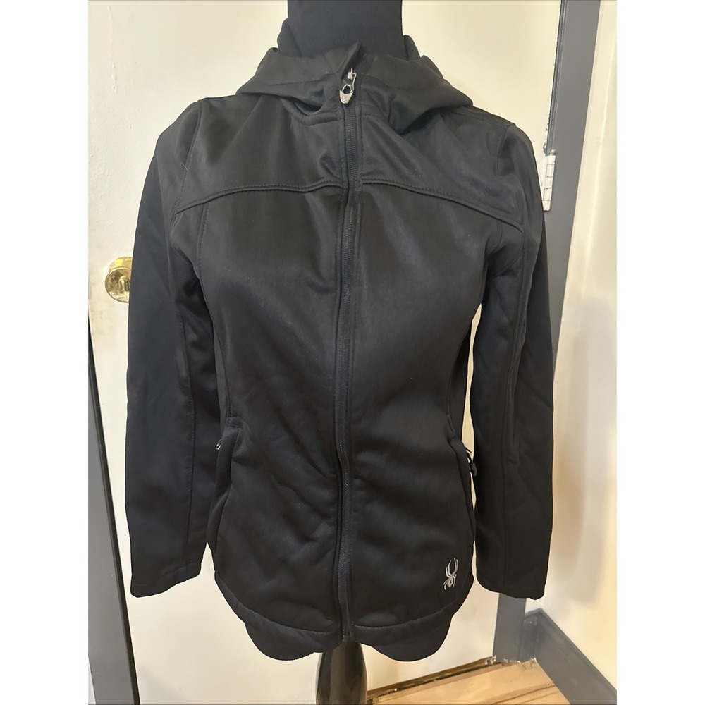Spyder soft shell‎ hooded jacket size small